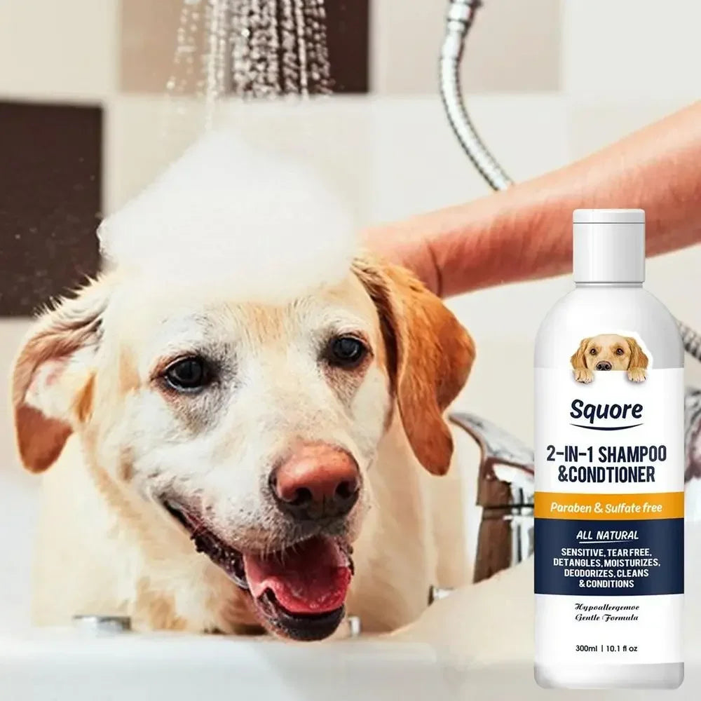 Puppy Shampoo And Conditioner 2 In 1 Natural Moisturizing Shampoo Moisturizing Dog Shampoo For Sensitive Skin PH Balanced