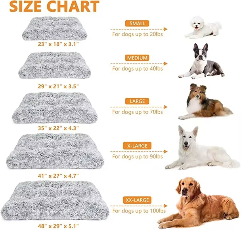 Plush Dog Bed Mat Cat Beds for Small Medium Large Dogs Removable for Cleaning Puppy Cushion Super Soft Claming Dog Beds Pet Bed